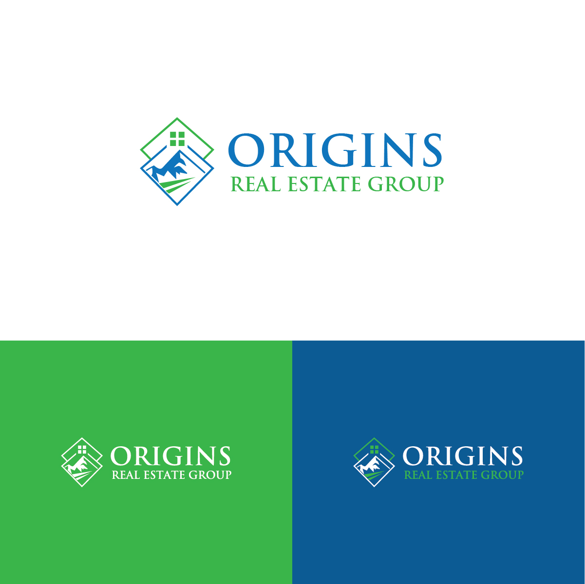 Logo Design by Deziners Zone for Origins Real Estate Group | Design #17658069