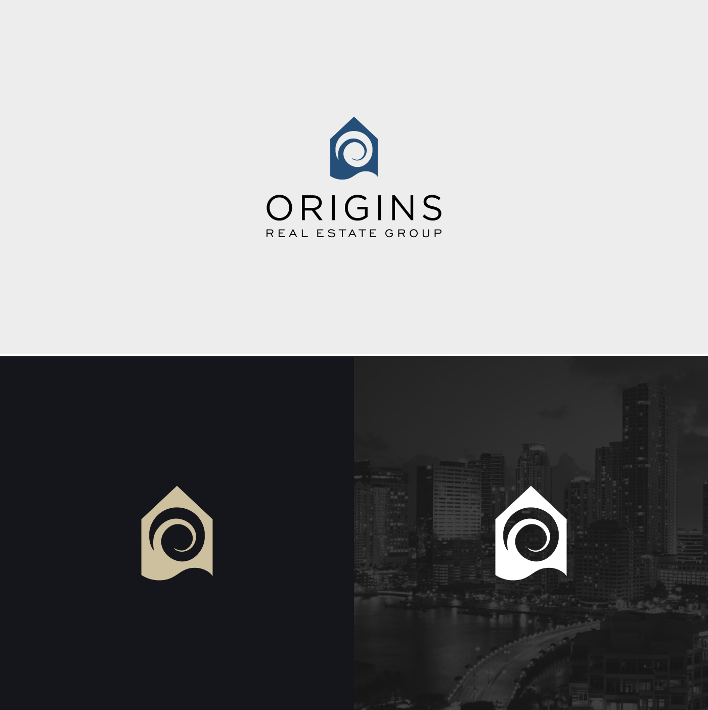 Logo Design by NeroDesign for Origins Real Estate Group | Design #17691743