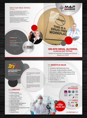 Brochure Design by ecorokerz for MAP Drug Testing | Design: #17721035