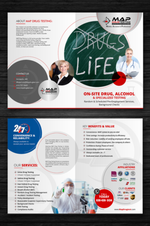 Brochure Design by ecorokerz for MAP Drug Testing | Design: #17733311