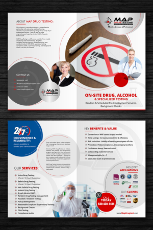 Brochure Design by ecorokerz for MAP Drug Testing | Design: #17733312
