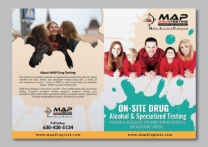 Brochure Design by Dexter Solutions for MAP Drug Testing | Design: #17727904