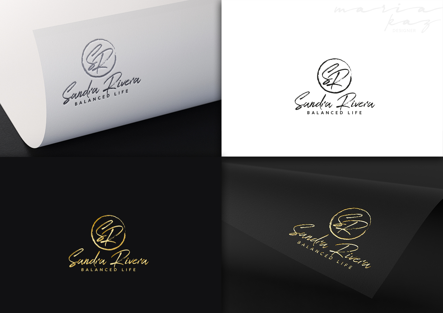 Logo Design by maria-kaz for SR Balanced Life | Design #17754971