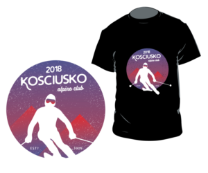 T-shirt Design by teleporter for Kosciusko Alpine Club | Design #17812433