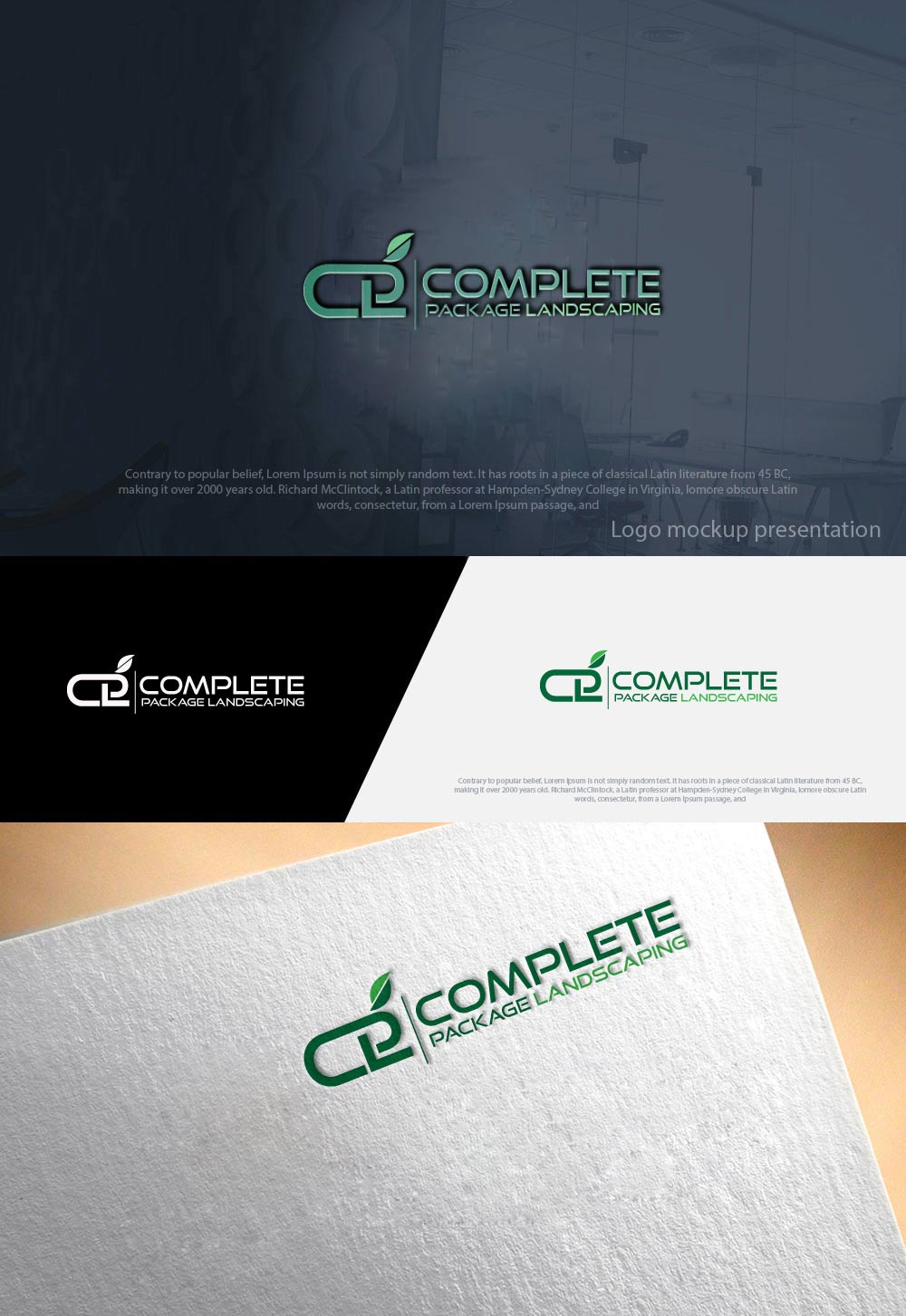 Logo Design by zebronicgraphic for Complete package landscaping  | Design #17673151
