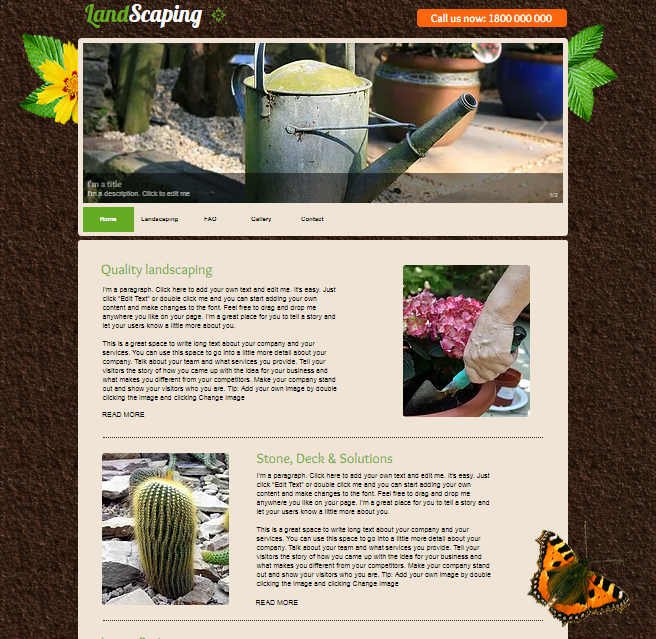 Logo Design by Custom Website Design for Complete package landscaping  | Design #17675188