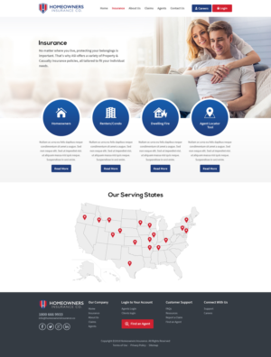 Homeowners Insurance Provider Website | Web Design by RupalTechno