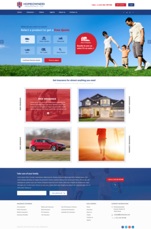 Homeowners Insurance Provider Website | Web Design by WebPixel
