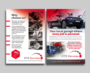 Promotion for Local Garage - DTS Services offering 10% off | Flyer Design by see why