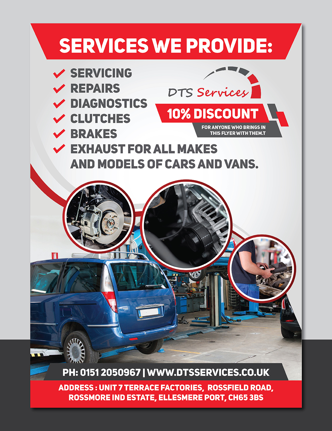 Bold Modern Auto Repair Flyer Design For A Company By Deziner