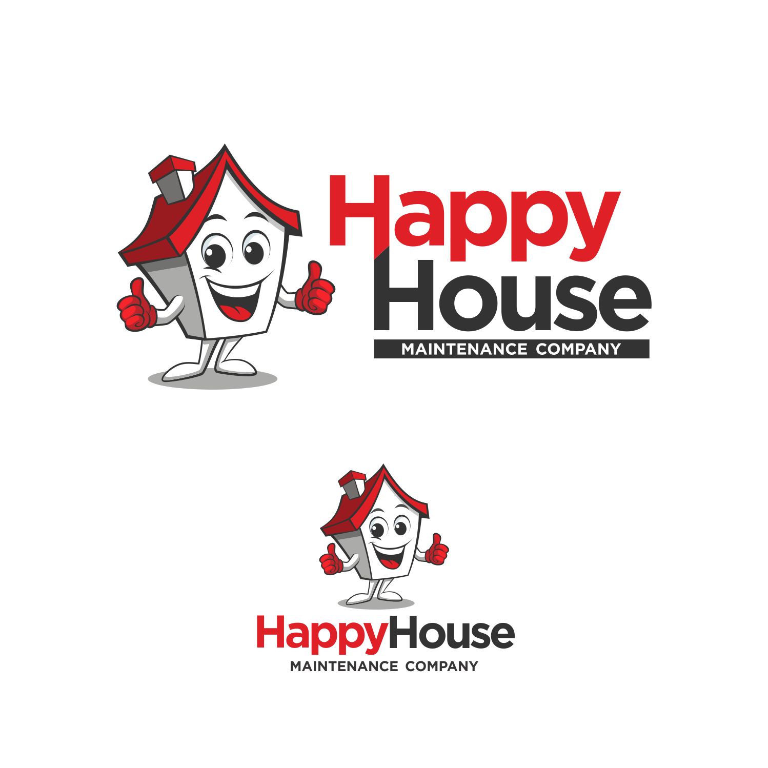 Logo Design by DZenhar Studio for Happy House Maintenance Company, LLC. | Design #17707668