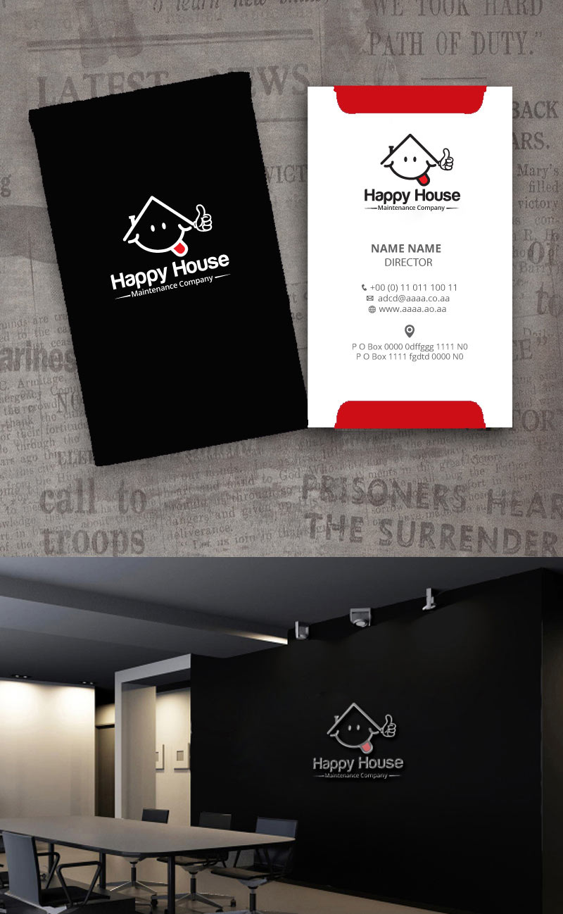 Design de Logo par zebronicgraphic pour Happy House Maintenance Company, LLC. | Design #17768607