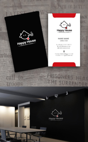 Logo Design by zebronicgraphic for Happy House Maintenance Company, LLC. | Design: #17768607
