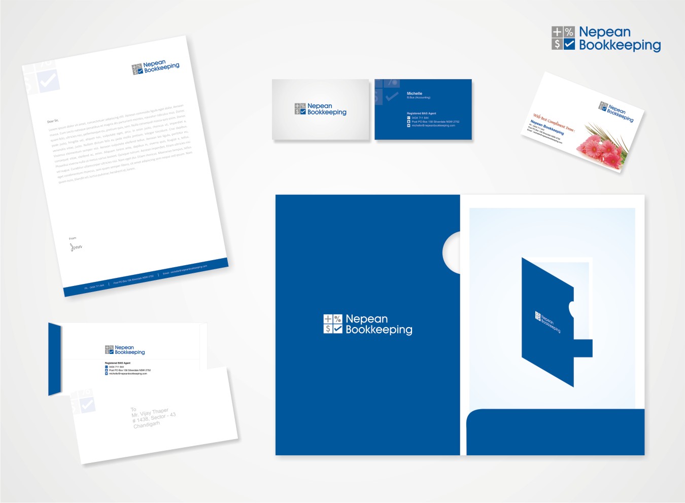 Stationery Design by thapervijay for Nepean Bookkeeping  | Design #2776181