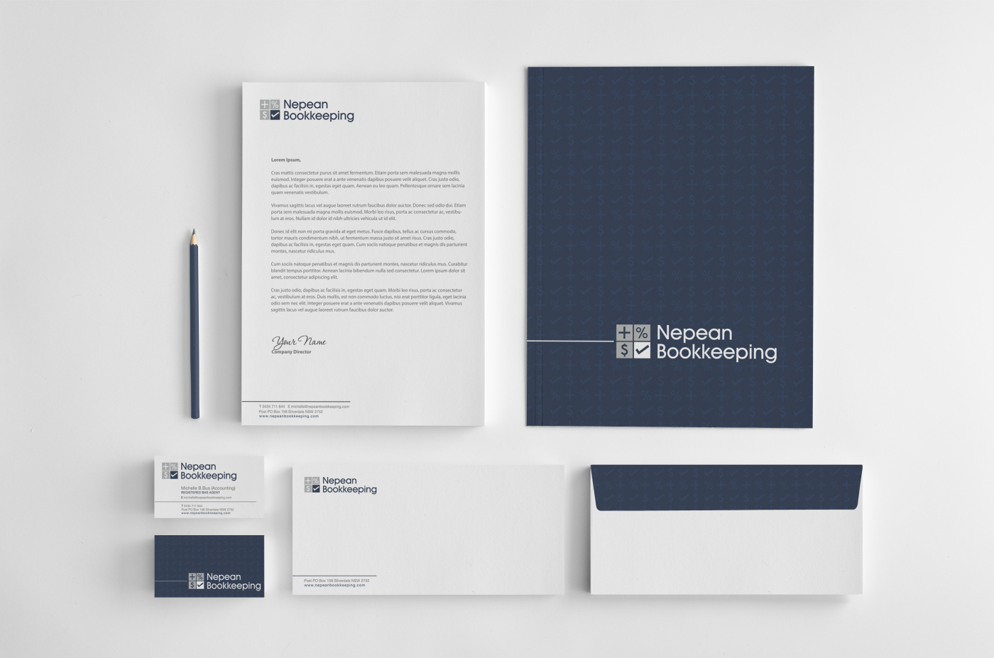 Stationery Design by HYPdesign for Nepean Bookkeeping  | Design: #2753967