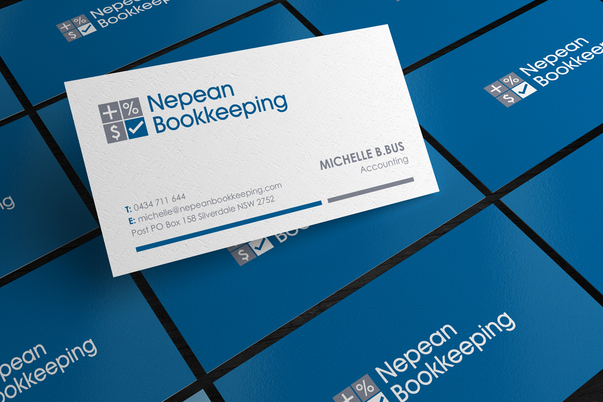 Schreibwaren-Design von logodentity für Nepean Bookkeeping  | Design #2774359