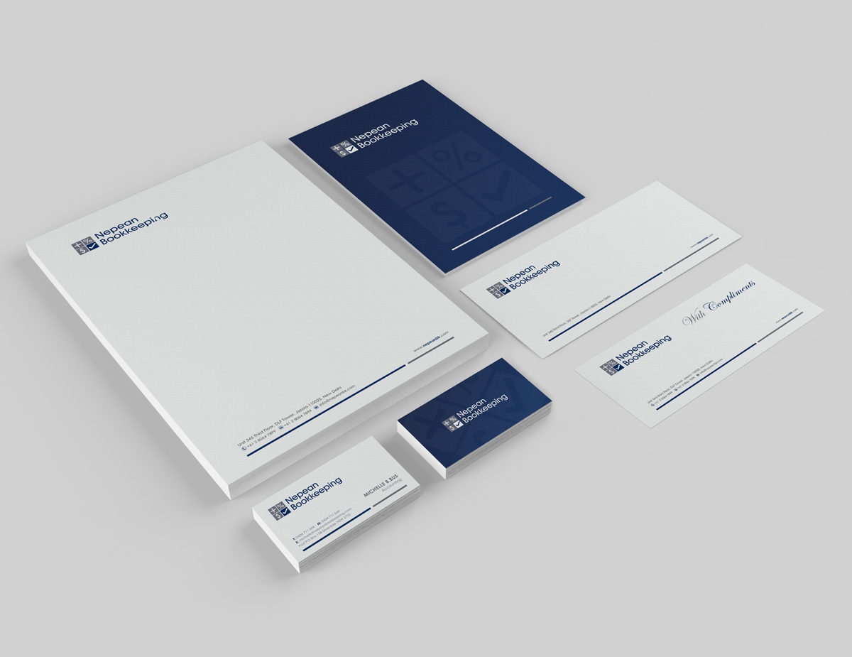 Stationery Design by logodentity for Nepean Bookkeeping  | Design #2774937