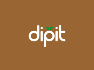 Dipit with fun lettering. Chocolate gourmet treats,  Open to new thoughts. | Logo Design by R16