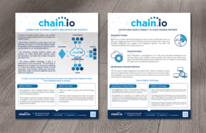 Brochure pages - 2  8,1/2 x 11 handouts for tradeshow | Diseño de Flyer por alex989