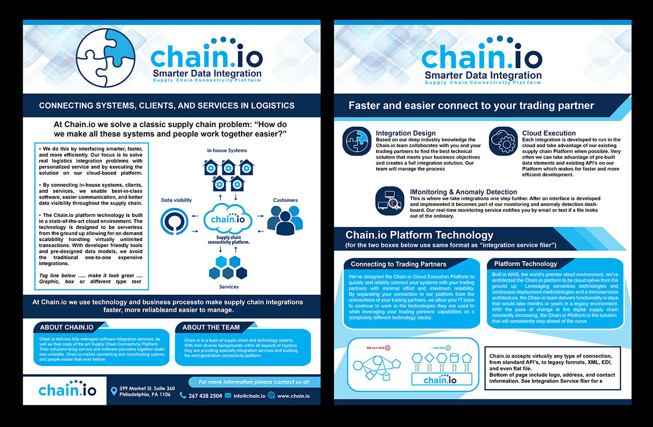 Flyer Design by NILDesigns for Chain.io | Design #17722907