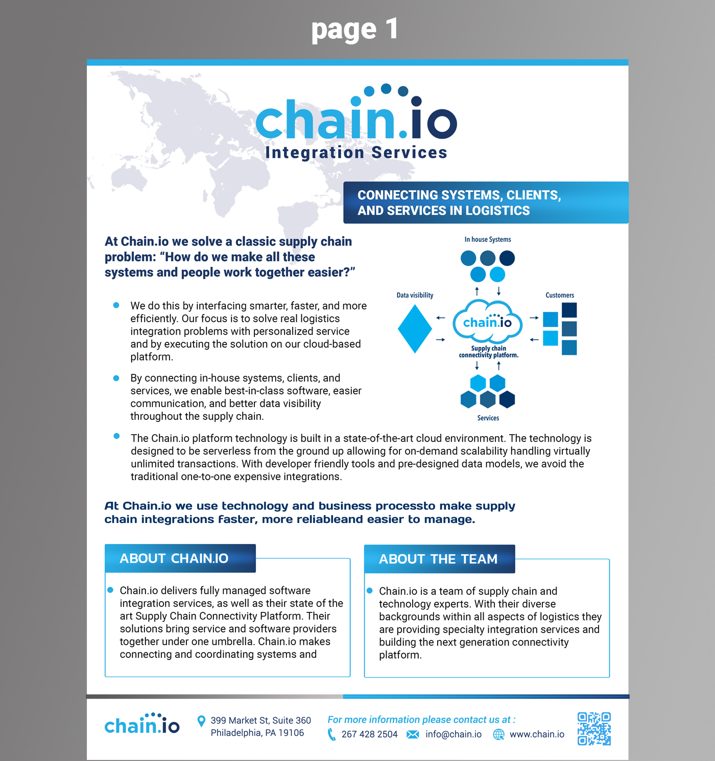 Flyer Design by Webospite for Chain.io | Design #17687501