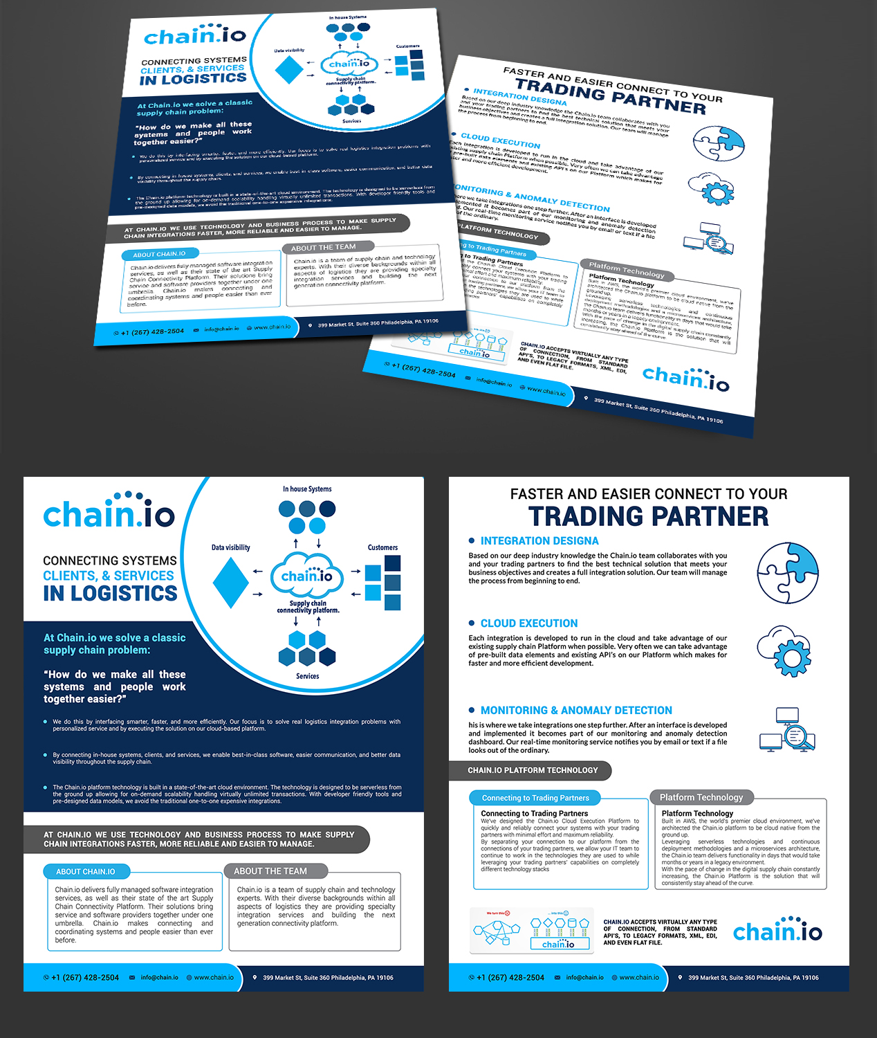 Flyer Design by debdesign for Chain.io | Design #17692368