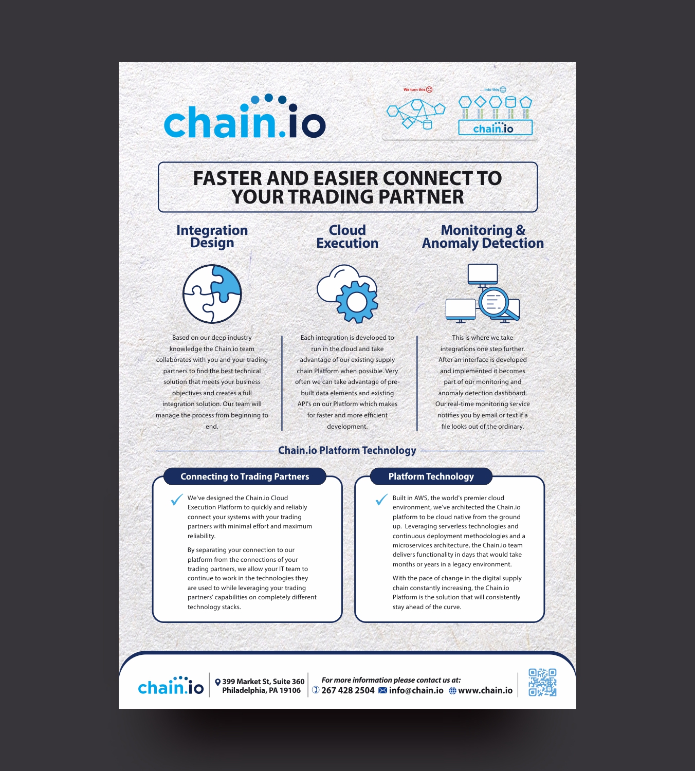 Design de Flyer par V3 pour Chain.io | Design #17729522