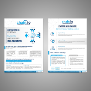 Flyer Design by creative.bugs for Chain.io | Design: #17691114