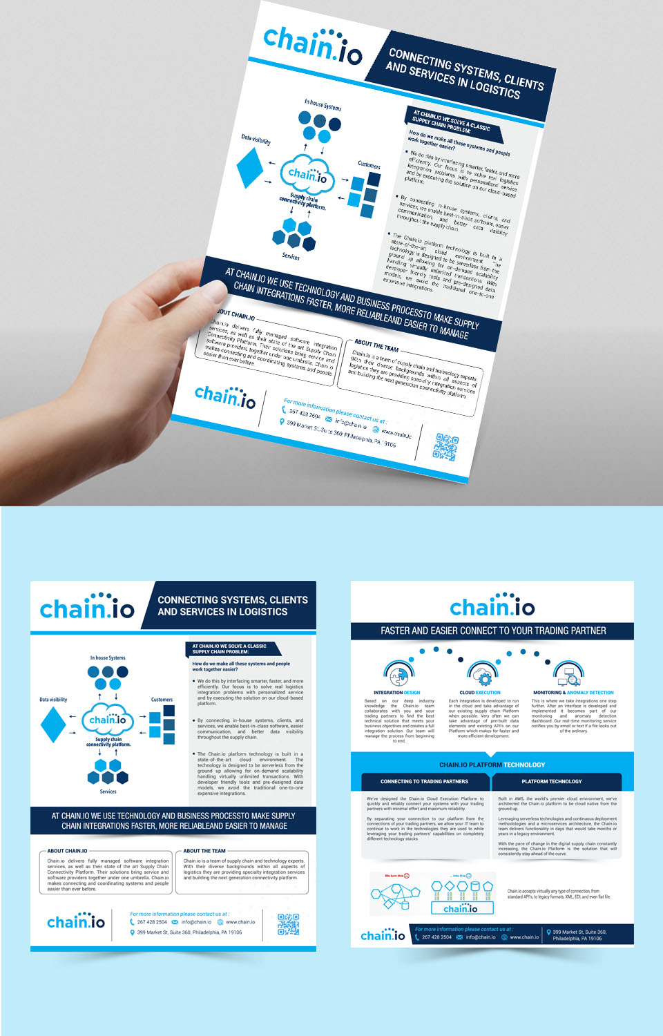 Flyer Design by Deepak_9_Malhotra for Chain.io | Design: #17682138