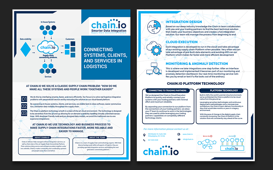 Flyer Design by Mime Artworks for Chain.io | Design #17714768