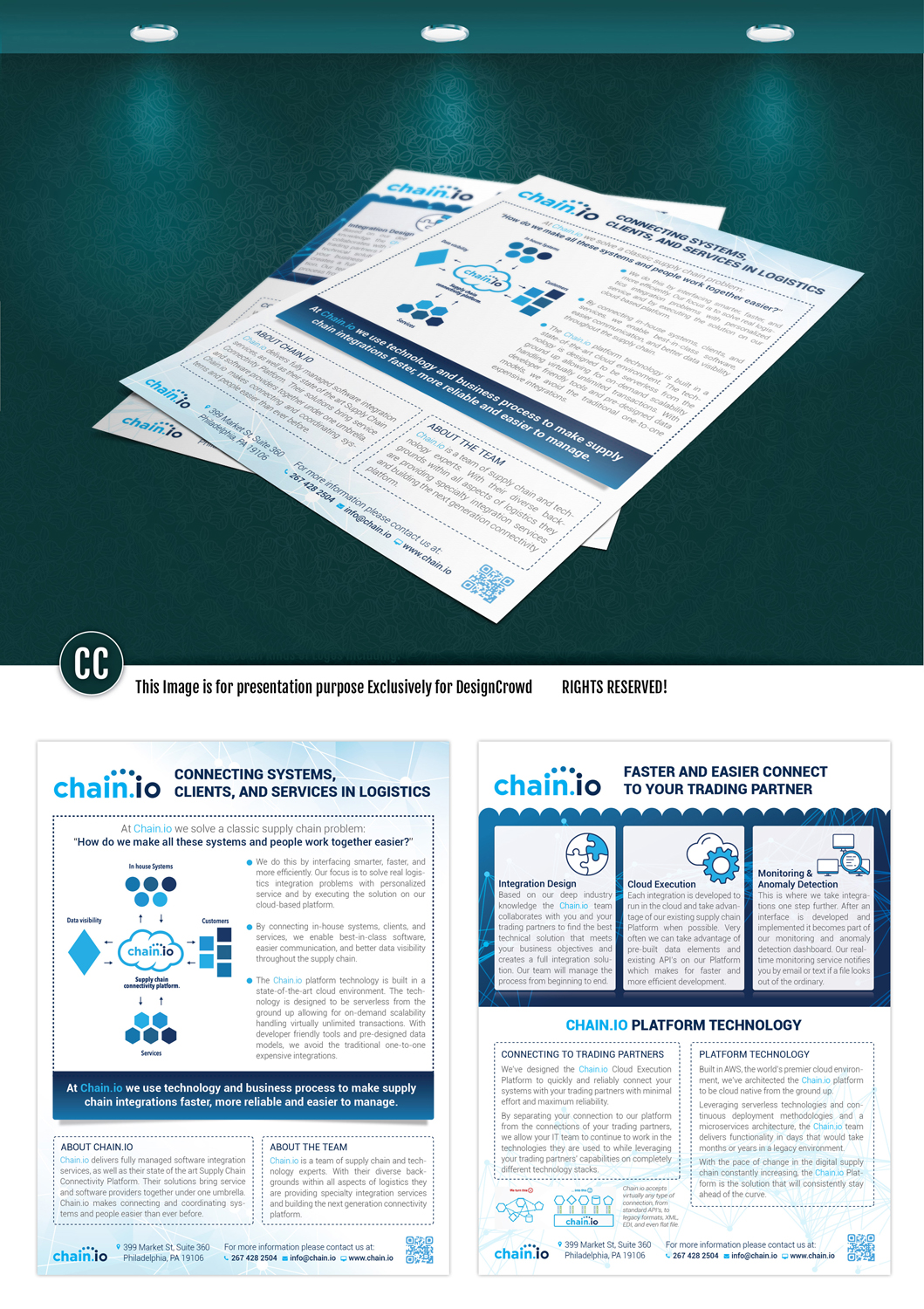 Flyer Design by Adam_cc for Chain.io | Design #17708545