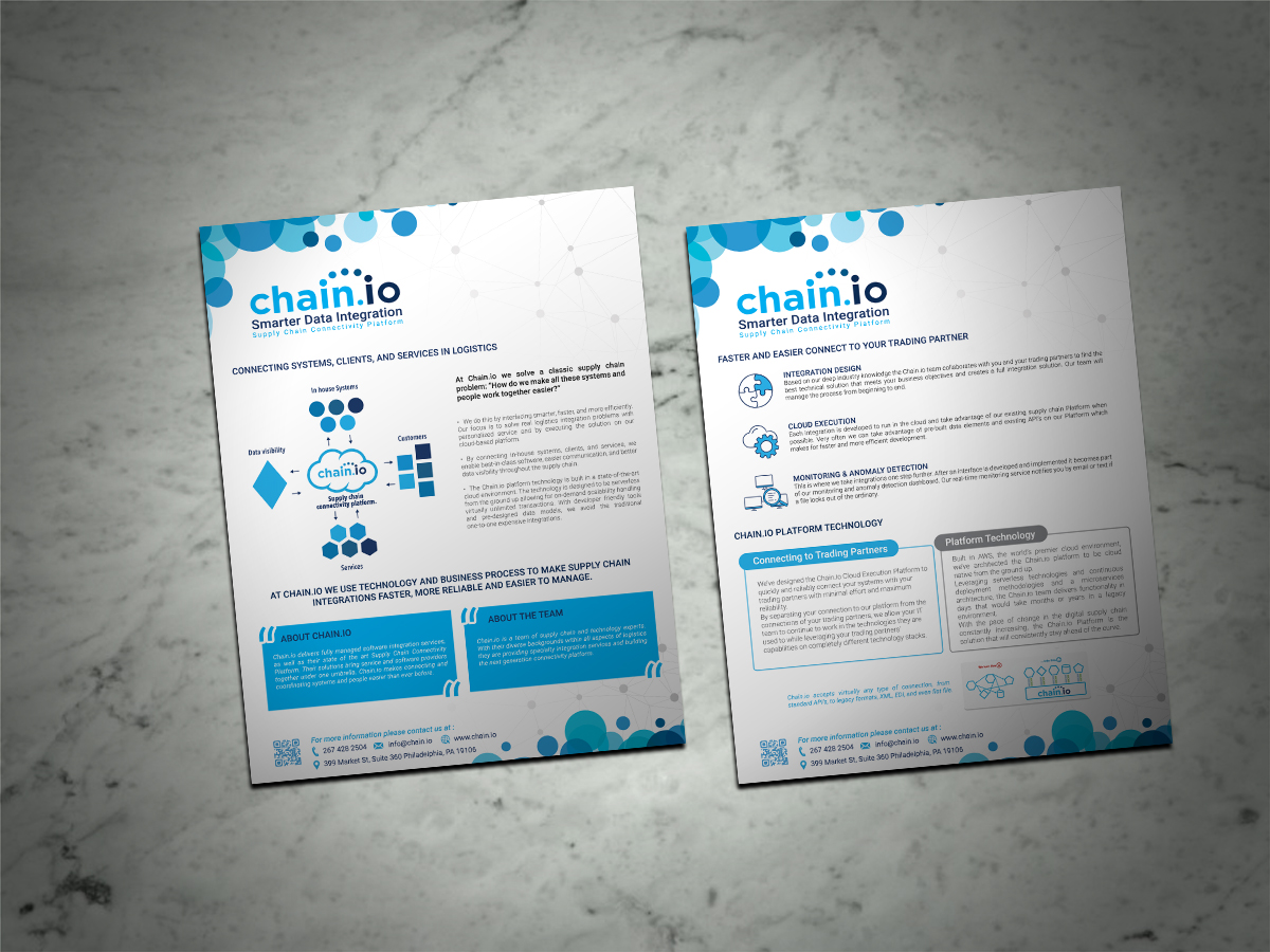 Flyer Design by Scorpius design for Chain.io | Design #17682781