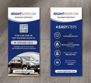 RIGHTRATER Rack Card Design Project | Diseño de Flyer por alex989