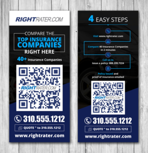 RIGHTRATER Rack Card Design Project | Diseño de Flyer por ecorokerz