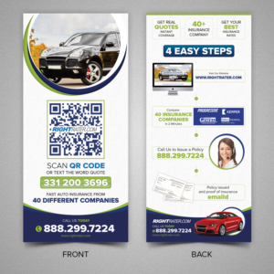 RIGHTRATER Rack Card Design Project | Diseño de Flyer por SAI DESIGNS