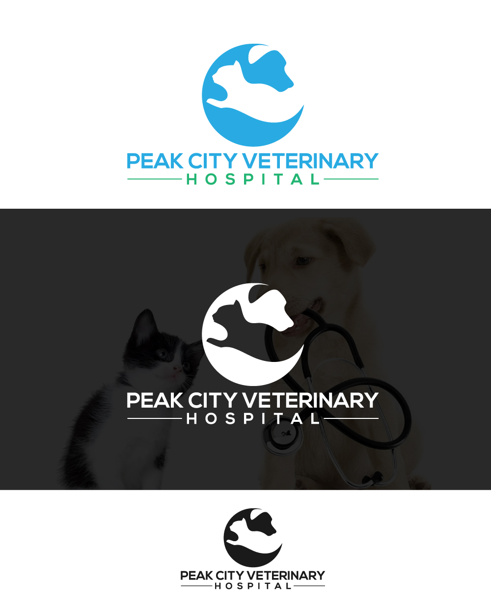 Logo-Design von johnnyblackman für Peak City Veterinary Hospital | Design #17776216
