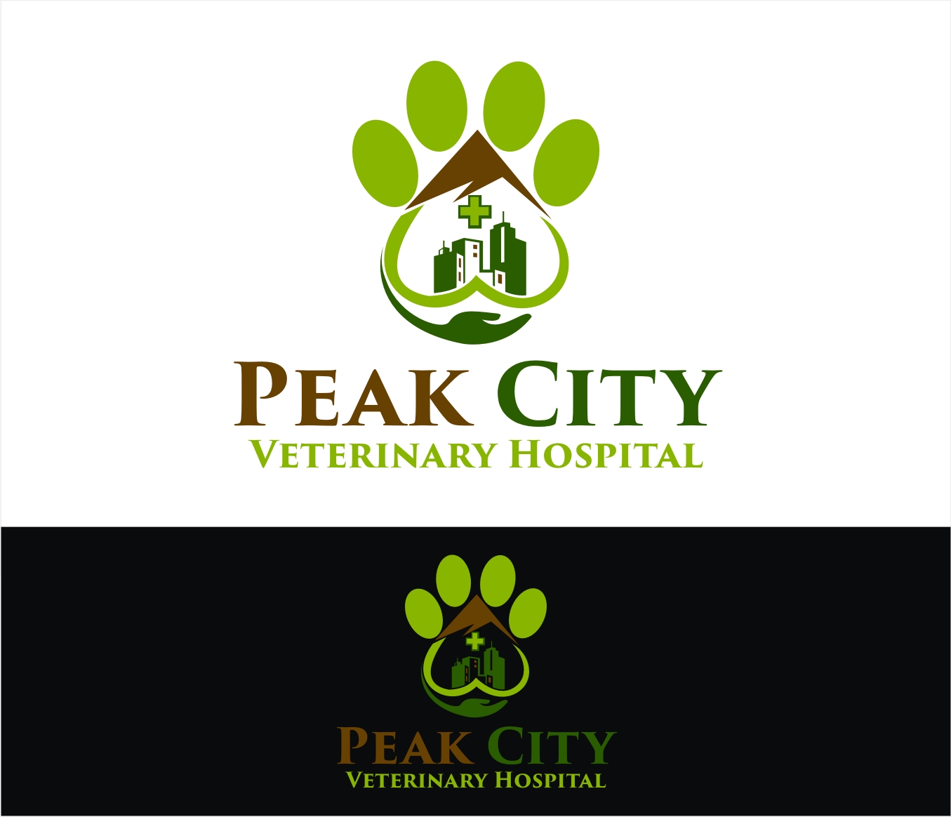 Logo-Design von Soul Light für Peak City Veterinary Hospital | Design #17689138