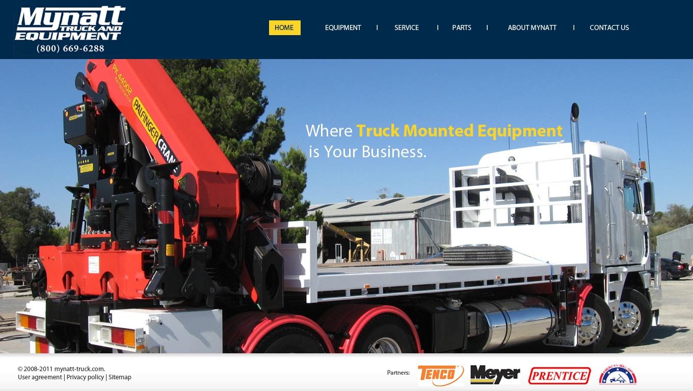 Web-Design von orxzen für Mynatt Truck & Equipment Co. | Design #659414