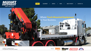 Web Design by orxzen for Mynatt Truck & Equipment Co. | Design #659414