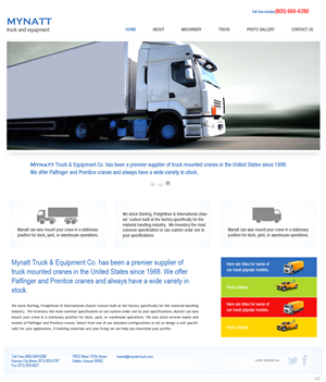 Web-Design von pb für Mynatt Truck & Equipment Co. | Design: #638576