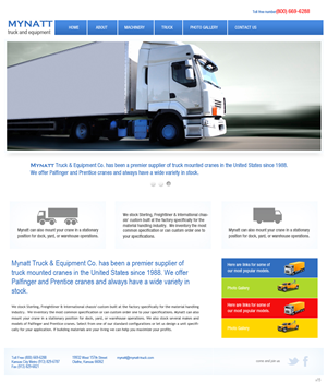 Web-Design von pb für Mynatt Truck & Equipment Co. | Design: #638577