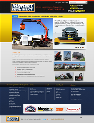 Web Design by pb for Mynatt Truck & Equipment Co. | Design: #638767