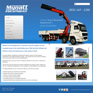 Web-Design von pb für Mynatt Truck & Equipment Co. | Design: #639063