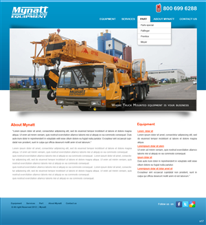 Web-Design von pb für Mynatt Truck & Equipment Co. | Design: #644336