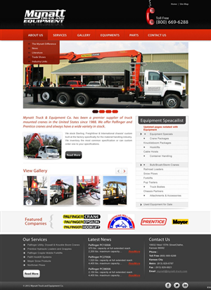 Web-Design von pb für Mynatt Truck & Equipment Co. | Design: #645135