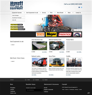 Web-Design von pb für Mynatt Truck & Equipment Co. | Design: #651289