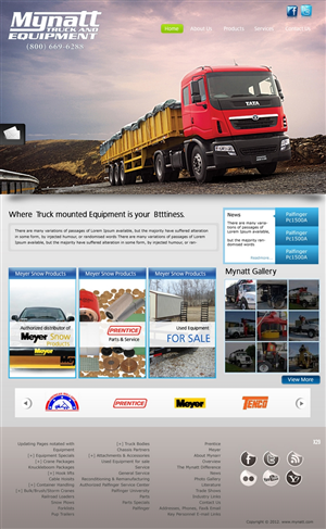 Web-Design von pb für Mynatt Truck & Equipment Co. | Design: #688122