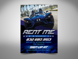 Diseño Publicitario por Priyo Subarkah para Houston Slingshot Rental | Diseño: #17677722
