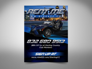 Diseño Publicitario por Priyo Subarkah para Houston Slingshot Rental | Diseño: #17678021