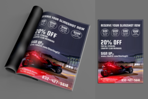 Diseño Publicitario por ecorokerz para Houston Slingshot Rental | Diseño: #17687713